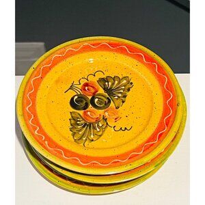 Vintage Wilson Uva Dessert Plate #002 7 1/4"  Green Edged with Tags